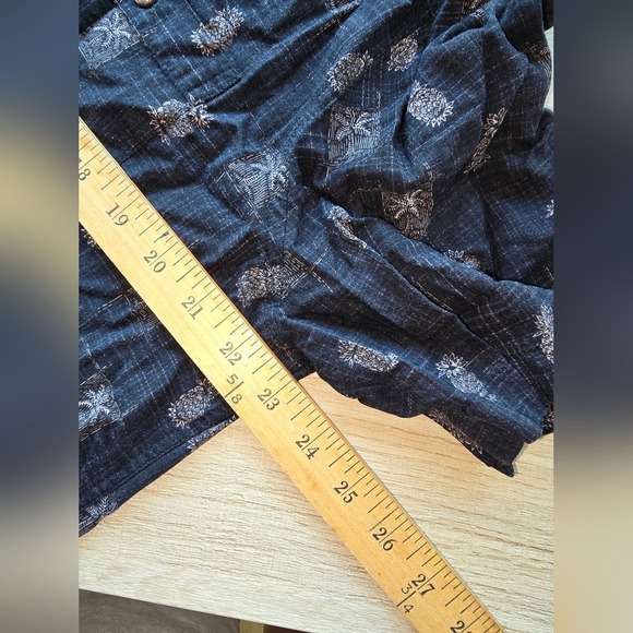 Batik Bay Men's Pineapple Palm Trees Button-Up Shirt XLarge Brown Pattern - Picture 10 of 11